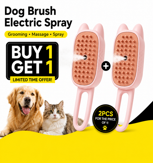 Dog Brush Electric Spray