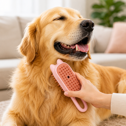 Dog Brush Electric Spray
