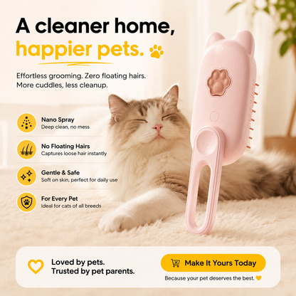 Dog Brush Electric Spray