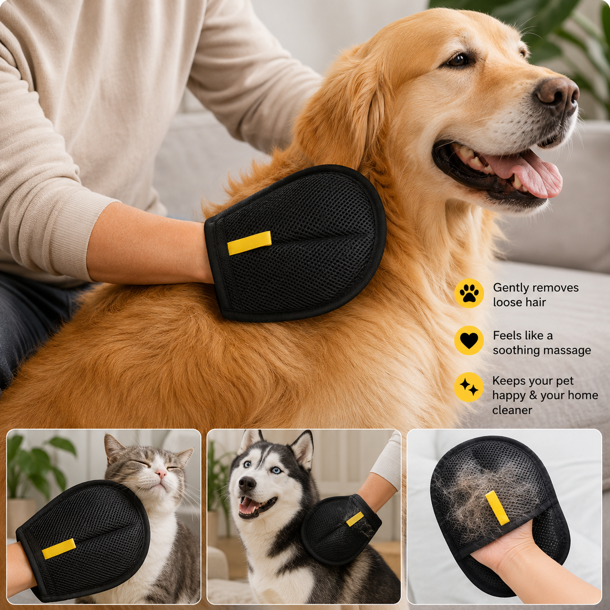 Lintora™ Pet Hair Remover Gloves