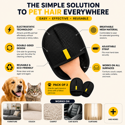 Lintora™ Pet Hair Remover Gloves
