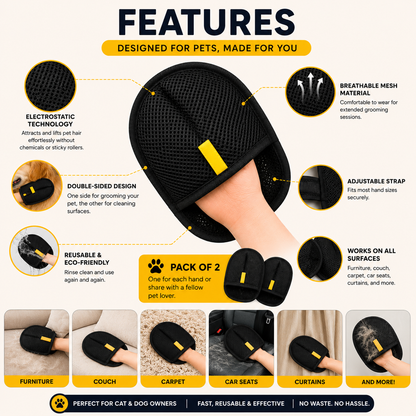 Lintora™ Pet Hair Remover Gloves