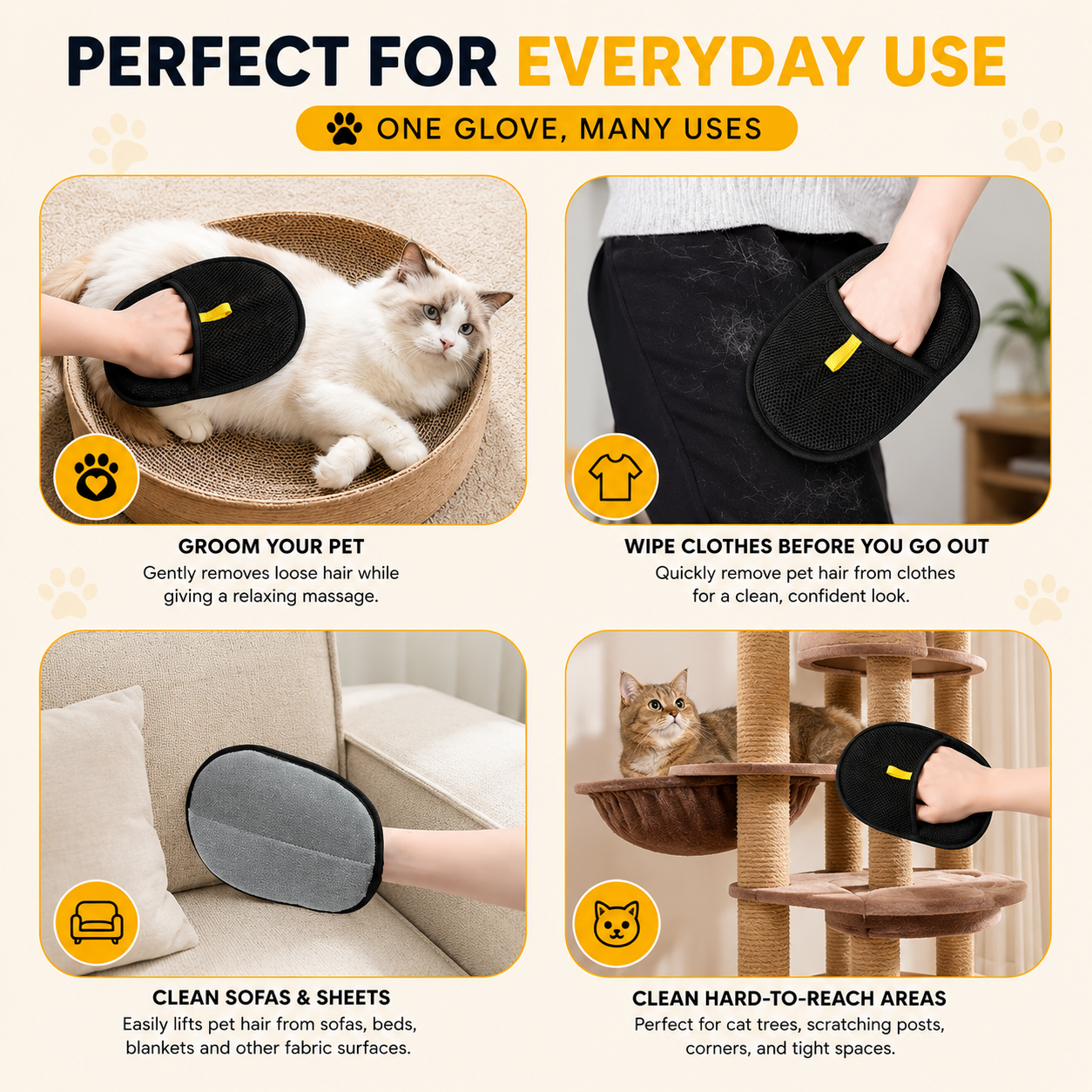Lintora™ Pet Hair Remover Gloves