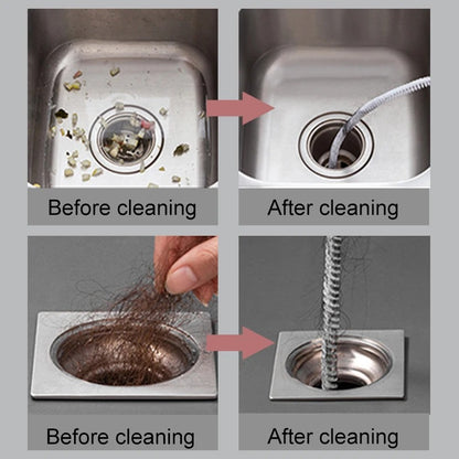 Pipe Dredging Brush Bathroom Hair Sewer Sink Cleaning Brush