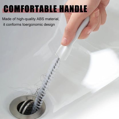Pipe Dredging Brush Bathroom Hair Sewer Sink Cleaning Brush